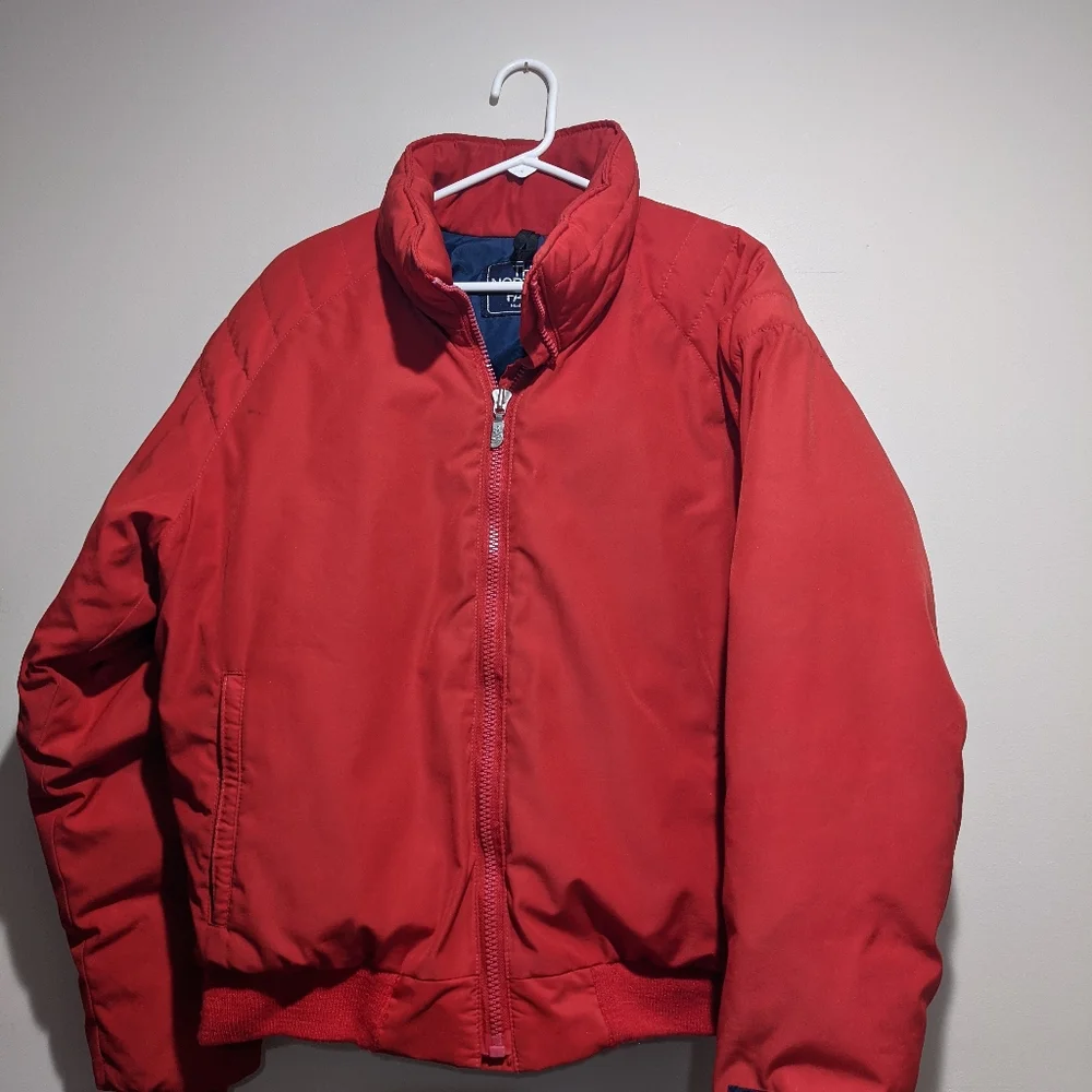 VTG North Face Goose Down 80s//90s Ski Snow Jacket XL Red Very good Condition - Picture 3 of 14